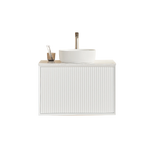 Kirribilli Wall Hung PVC Cabinet 750mm (Matte White) - Clearance Poseidon