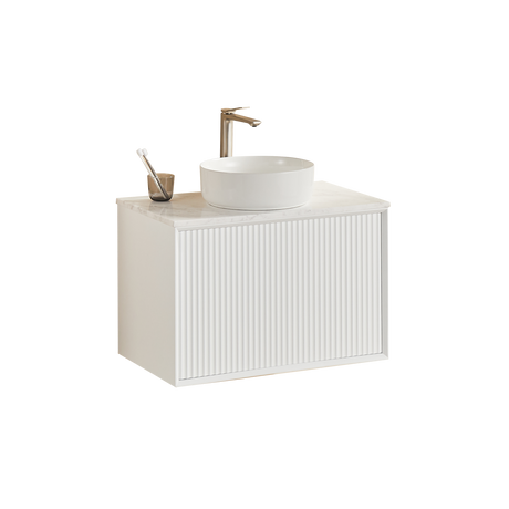 Kirribilli Wall Hung PVC Cabinet 750mm (Matte White) - Clearance Poseidon