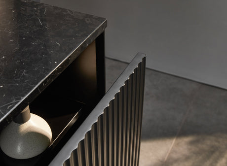 Kirribilli Wall Hung PVC Cabinet 900mm (Matte Black) - Clearance Poseidon