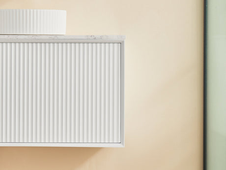 Kirribilli Wall Hung PVC Cabinet 900mm (Matte White) - Clearance Poseidon