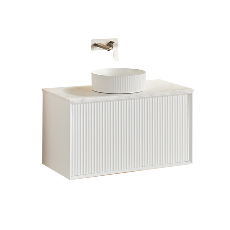 Kirribilli Wall Hung PVC Cabinet 900mm (Matte White) - Clearance Poseidon