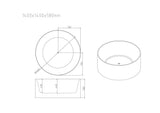 Cole Freestanding Acrylic Bathtub - Gloss White mercioaustralia