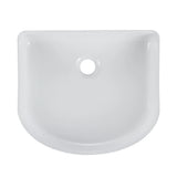 Cora 40 Counter-Top Fluted Arch Basin - Gloss White mercioaustralia