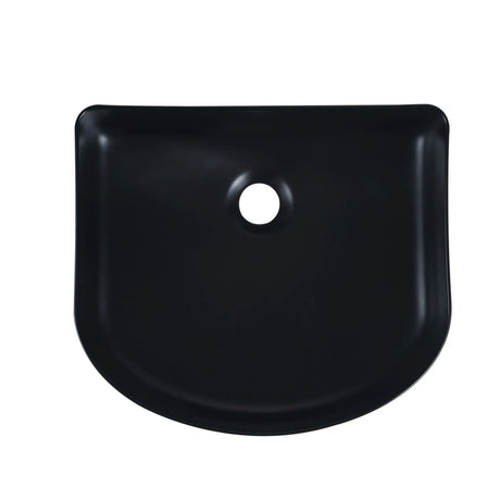 Cora 40 Counter-Top Fluted Arch Basin - Matt Black mercioaustralia