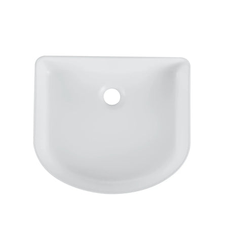 Cora 40 Counter-Top Fluted Arch Basin - Matt White mercioaustralia
