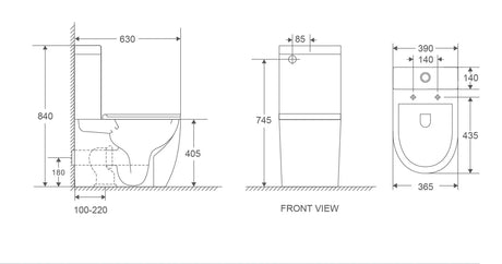 Cera Back-to-Wall Toilet Suite mercioaustralia