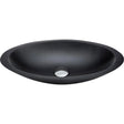 Bahama Solid Surface Above Counter Basin, Matte Black fienza