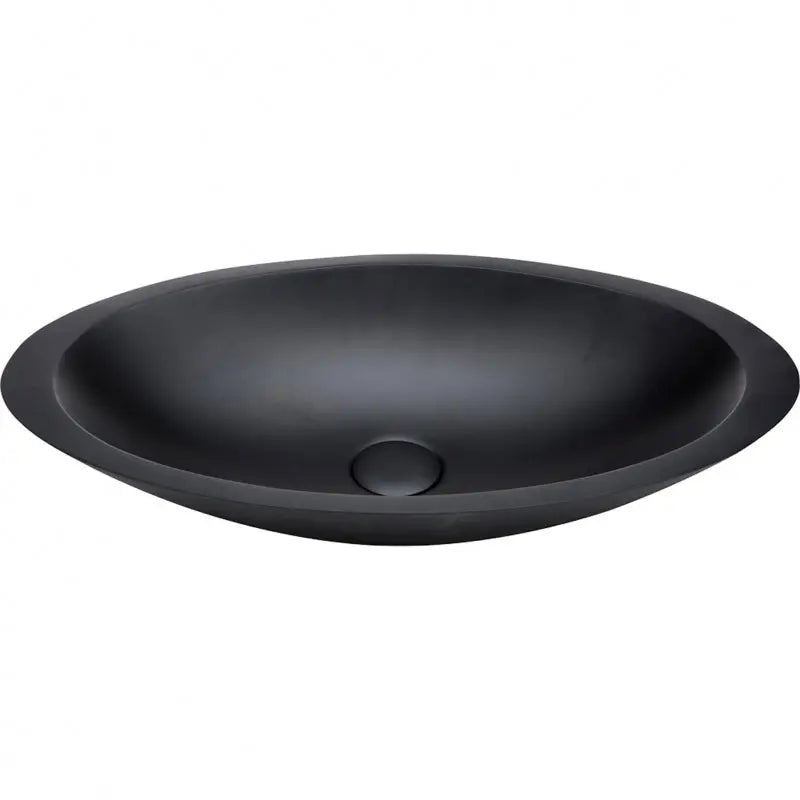 Bahama Solid Surface Above Counter Basin, Matte Black fienza