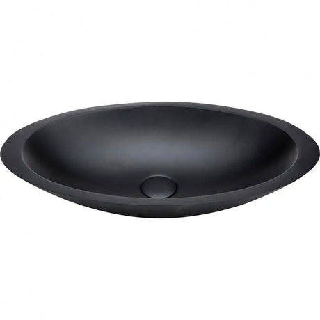 Bahama Solid Surface Above Counter Basin, Matte Black fienza