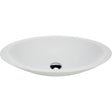 Bahama Solid Surface Above Counter Basin, Matte White fienza