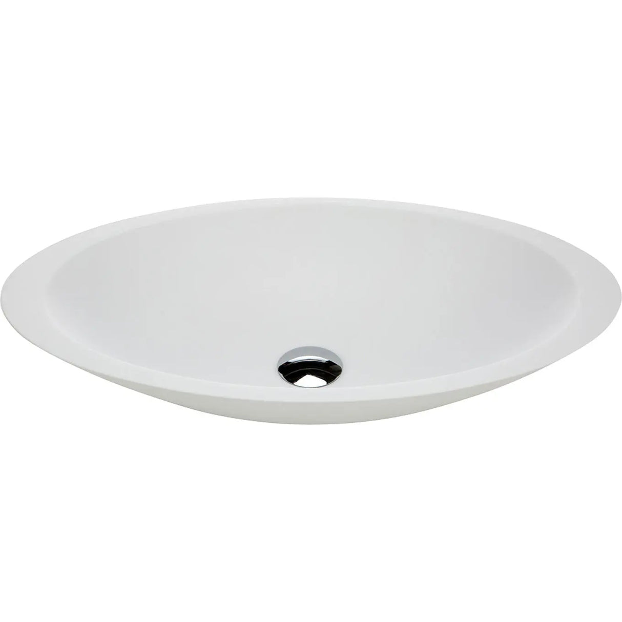Bahama Solid Surface Above Counter Basin, Matte White fienza
