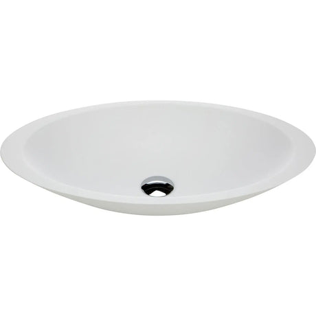 Bahama Solid Surface Above Counter Basin, Matte White fienza