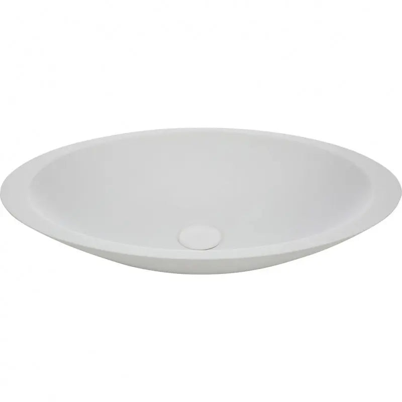 Bahama Solid Surface Above Counter Basin, Matte White fienza