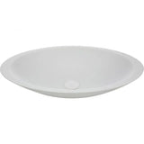 Bahama Solid Surface Above Counter Basin, Matte White fienza