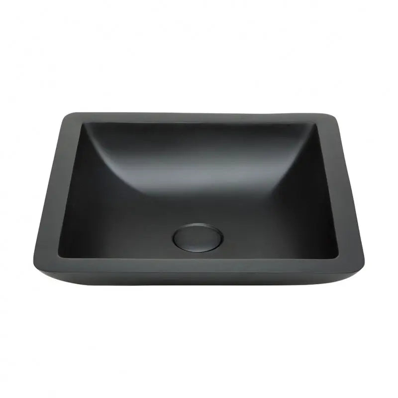 Classique 420 Solid Surface Above Counter Basin, Matte Black fienza