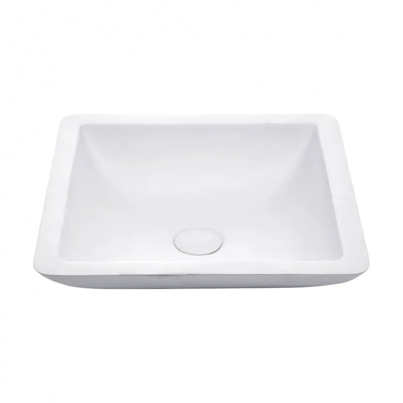 Classique 420 Solid Surface Above Counter Basin, Matte White fienza
