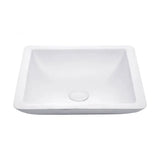 Classique 420 Solid Surface Above Counter Basin, Matte White fienza