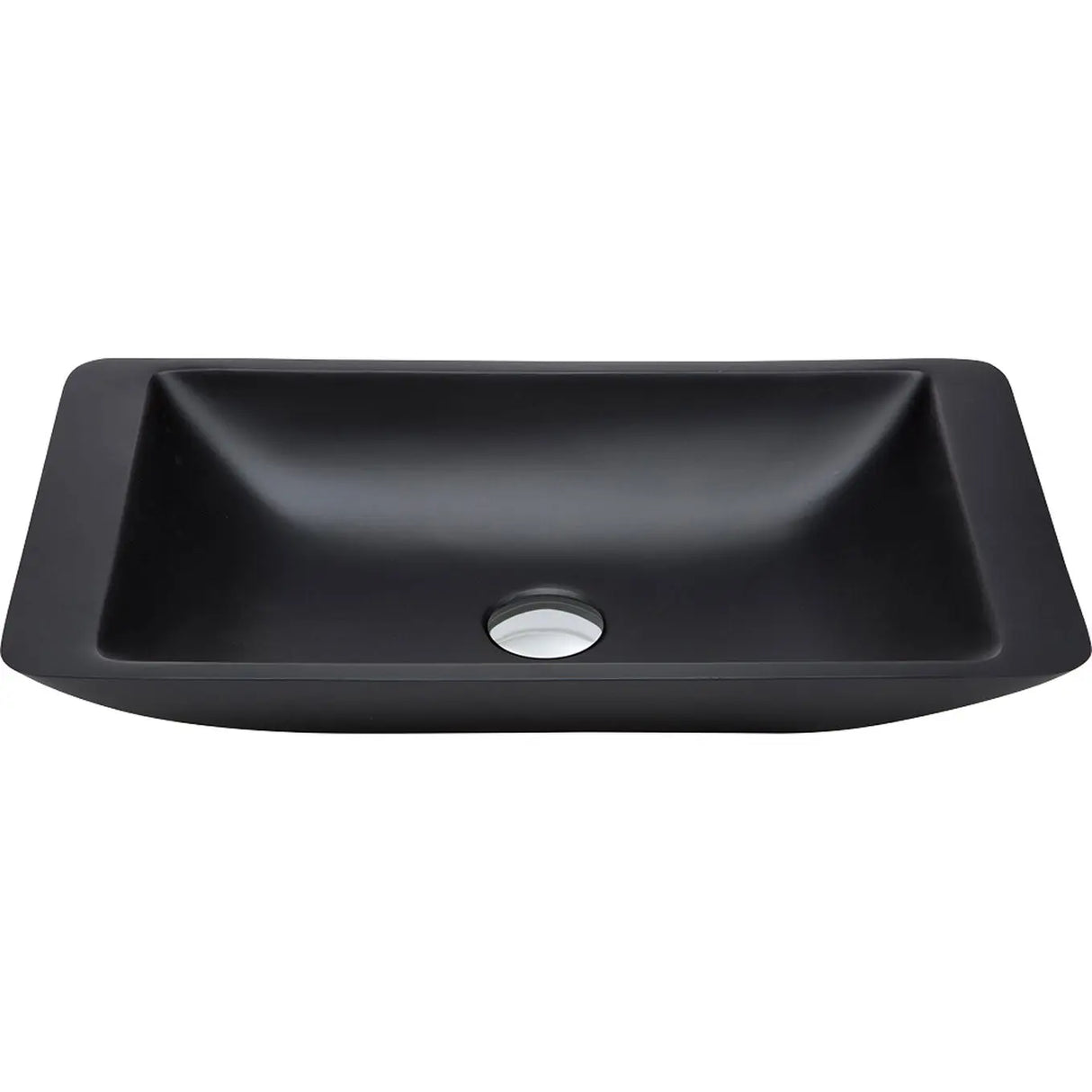 Classique 600 Solid Surface Above Counter Basin, Matte Black fienza