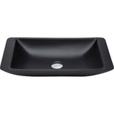 Classique 600 Solid Surface Above Counter Basin, Matte Black fienza