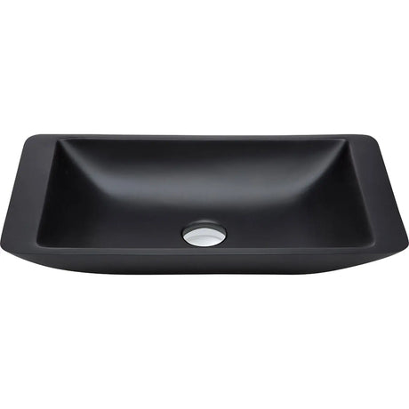 Classique 600 Solid Surface Above Counter Basin, Matte Black fienza