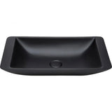 Classique 600 Solid Surface Above Counter Basin, Matte Black fienza
