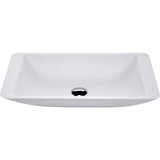 Classique 600 Solid Surface Above Counter Basin, Matte White fienza