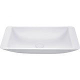 Classique 600 Solid Surface Above Counter Basin, Matte White fienza
