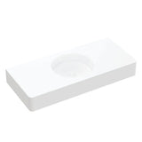 Encanto 1000 Solid Surface Wall Basin, No Tap Hole fienza