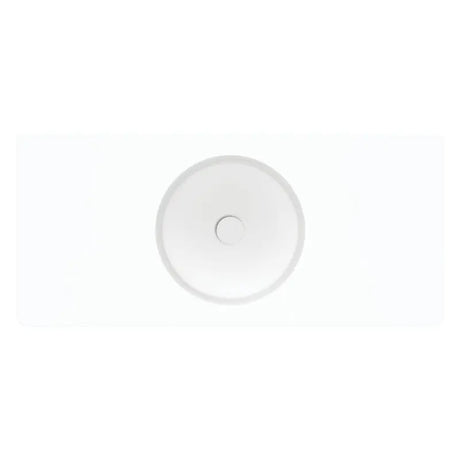 Encanto 1000 Solid Surface Wall Basin, No Tap Hole fienza