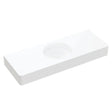 Encanto 1200 Solid Surface Wall Basin, Centre Bowl, No Tap Hole fienza