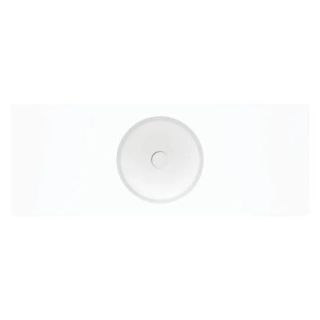 Encanto 1200 Solid Surface Wall Basin, Centre Bowl, No Tap Hole fienza