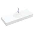 Encanto 1200 Solid Surface Wall Basin, Centre Bowl, 1 Tap Hole fienza