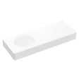 Encanto 1200 Solid Surface Wall Basin, Left-Hand Bowl, No Tap Hole fienza
