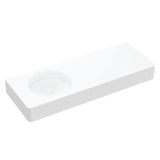 Encanto 1200 Solid Surface Wall Basin, Left-Hand Bowl, No Tap Hole fienza