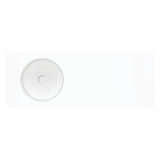 Encanto 1200 Solid Surface Wall Basin, Left-Hand Bowl, No Tap Hole fienza