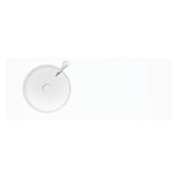 Encanto 1200 Solid Surface Wall Basin, Left-Hand Bowl, 1 Tap Hole fienza