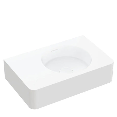 Encanto 470 Solid Surface Wall Basin, No Tap Hole fienza