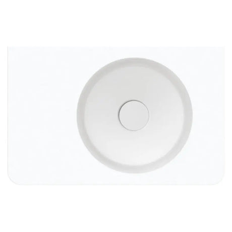 Encanto 470 Solid Surface Wall Basin, No Tap Hole fienza