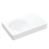 Encanto 700 Solid Surface Wall Basin, No Tap Hole fienza