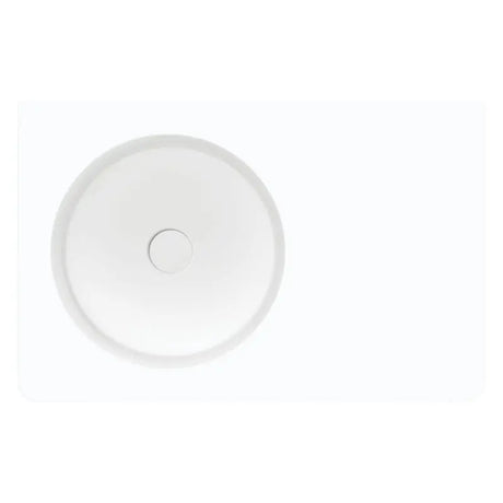 Encanto 700 Solid Surface Wall Basin, No Tap Hole fienza