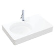 Encanto 700 Solid Surface Wall Basin, 1 Tap Hole fienza