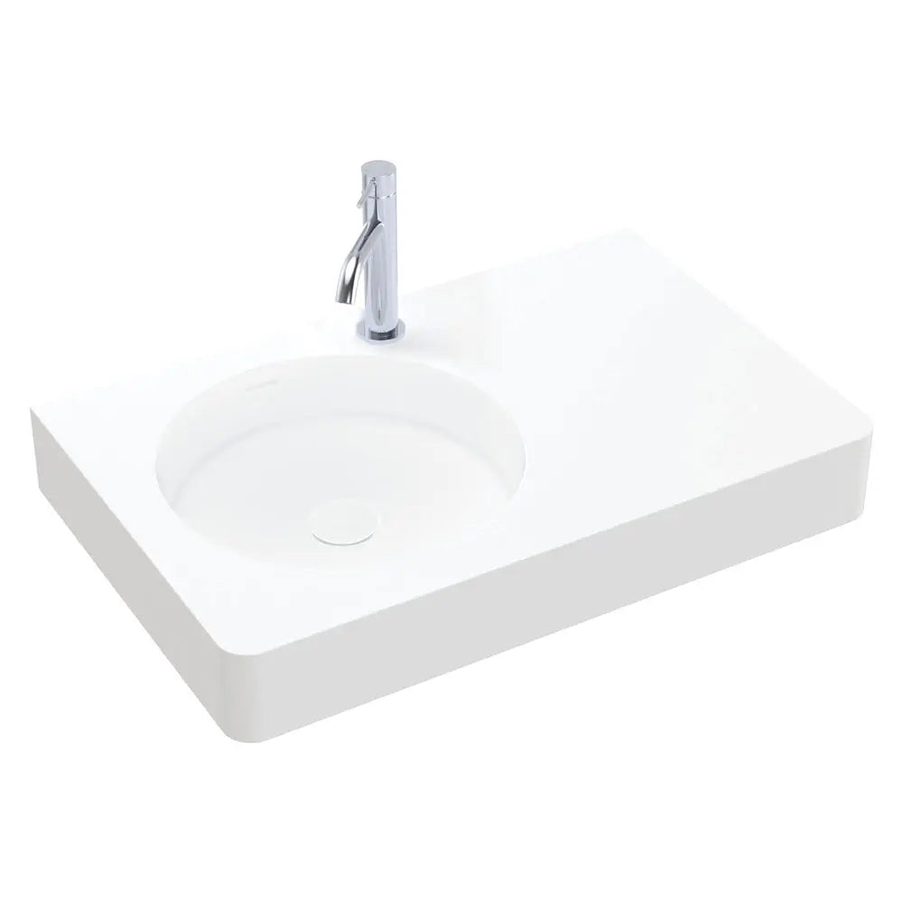 Encanto 700 Solid Surface Wall Basin, 1 Tap Hole fienza