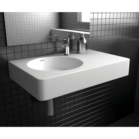 Encanto 700 Solid Surface Wall Basin, 1 Tap Hole fienza