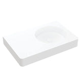 Encanto 700 Solid Surface Wall Basin, No Tap Hole fienza