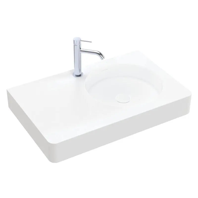Encanto 700 Solid Surface Wall Basin, 1 Tap Hole fienza