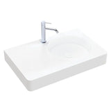 Encanto 700 Solid Surface Wall Basin, 1 Tap Hole fienza