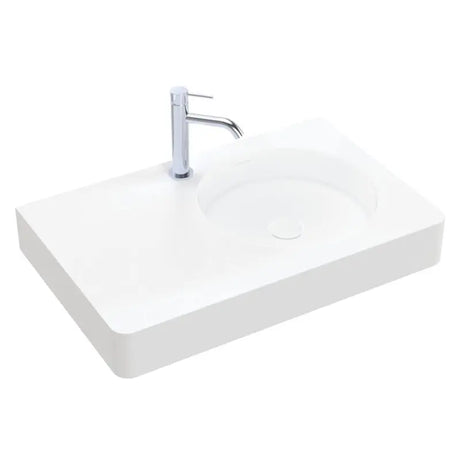 Encanto 700 Solid Surface Wall Basin, 1 Tap Hole fienza