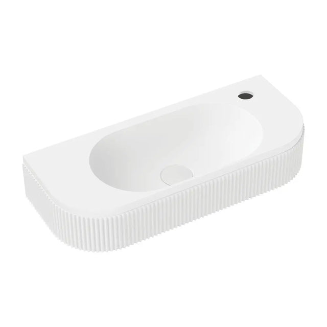 Minka Solid Surface Wall Basin, 1 Tap Hole fienza