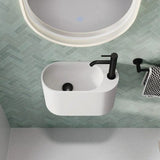 Ari Solid Surface Wall Basin, 1 Tap Hole fienza