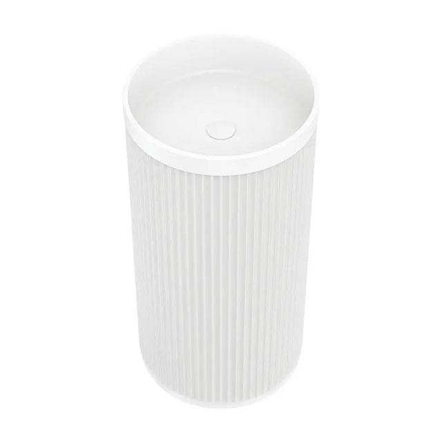 Minka Solid Surface Freestanding Basin, Matte White fienza